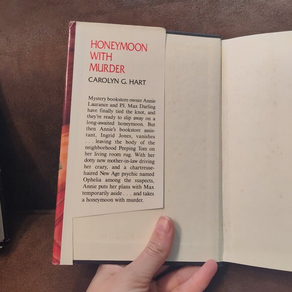 2/$7, 3/$9 Honeymoon with Murder- hardcover book - Picture 3 of 4